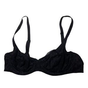 Victoria's Secret Underwire Bra Black Lace 54867 Size 36C #4101
